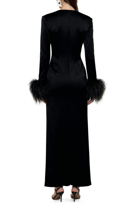 Obsidian Black Bias Dress