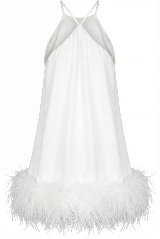 Porcelain Ivory Mini Dress