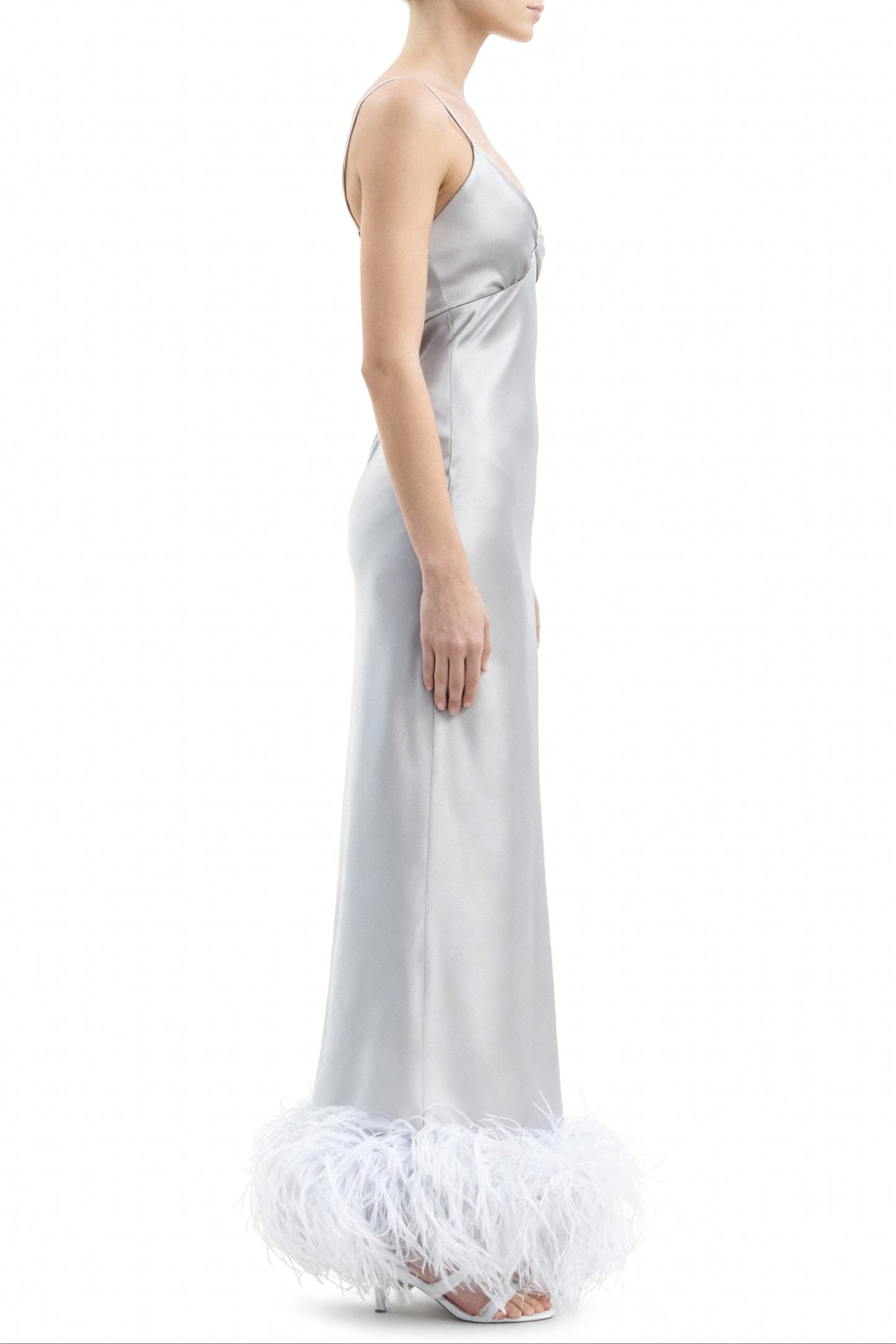 Lake Silver Slip Dress