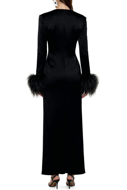 Obsidian Black Bias Dress