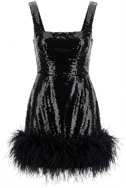 Black Pearl Mini Dress