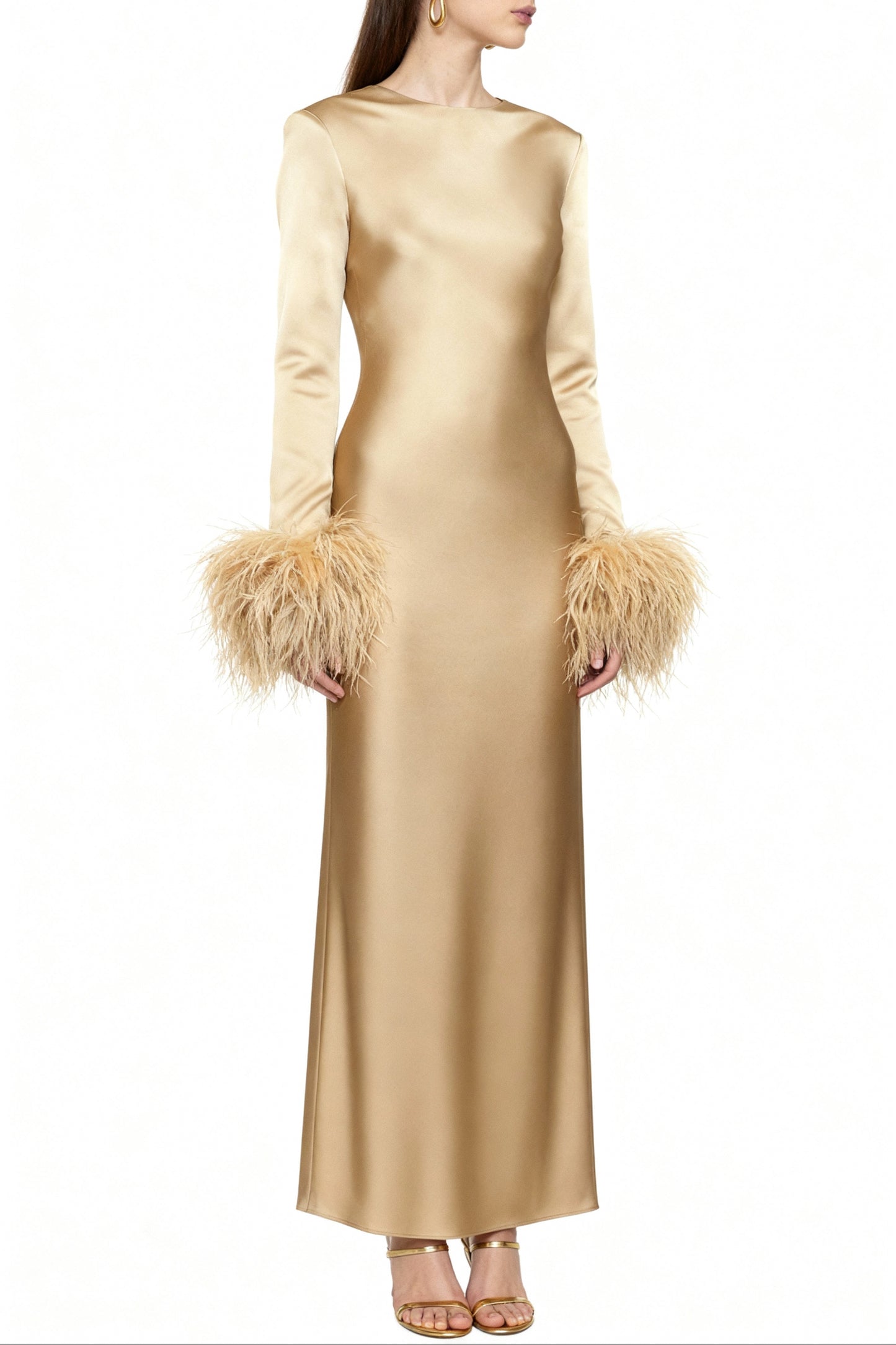 Banyan Gold Bias Dress