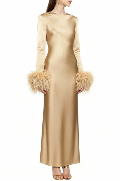 Banyan Gold Bias Dress