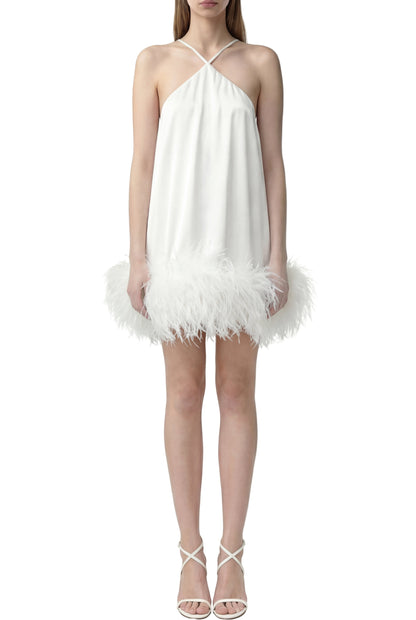 Porcelain Ivory Mini Dress