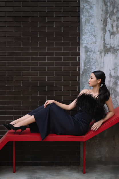 Noir Column Dress