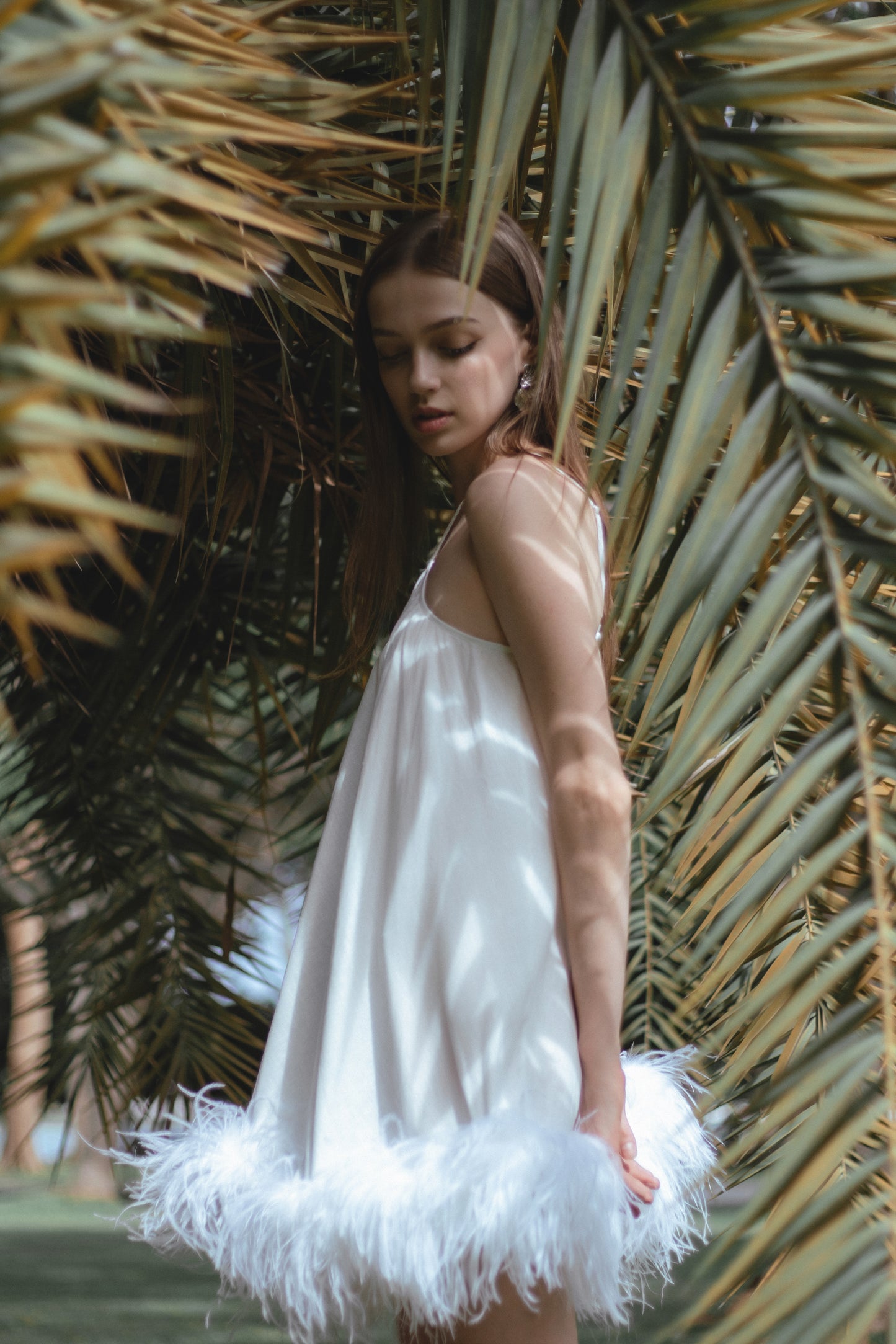 Porcelain Ivory Mini Dress