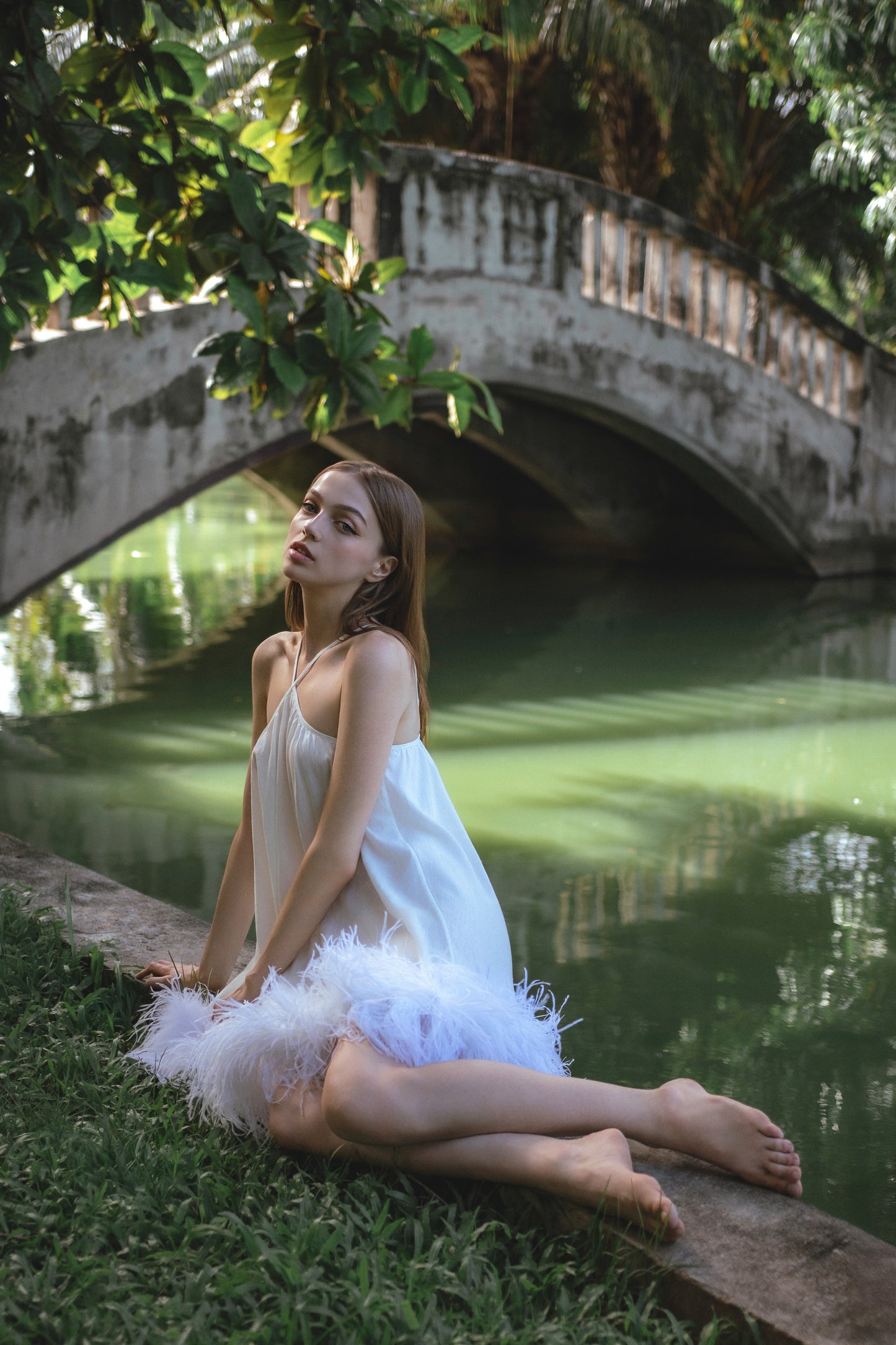 Porcelain Ivory Mini Dress