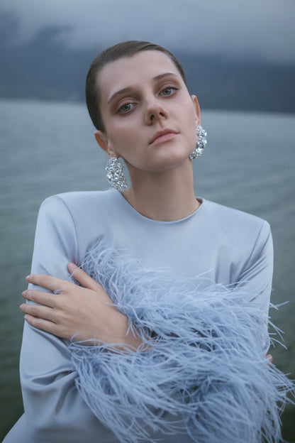 Ice Silver Bias Dress