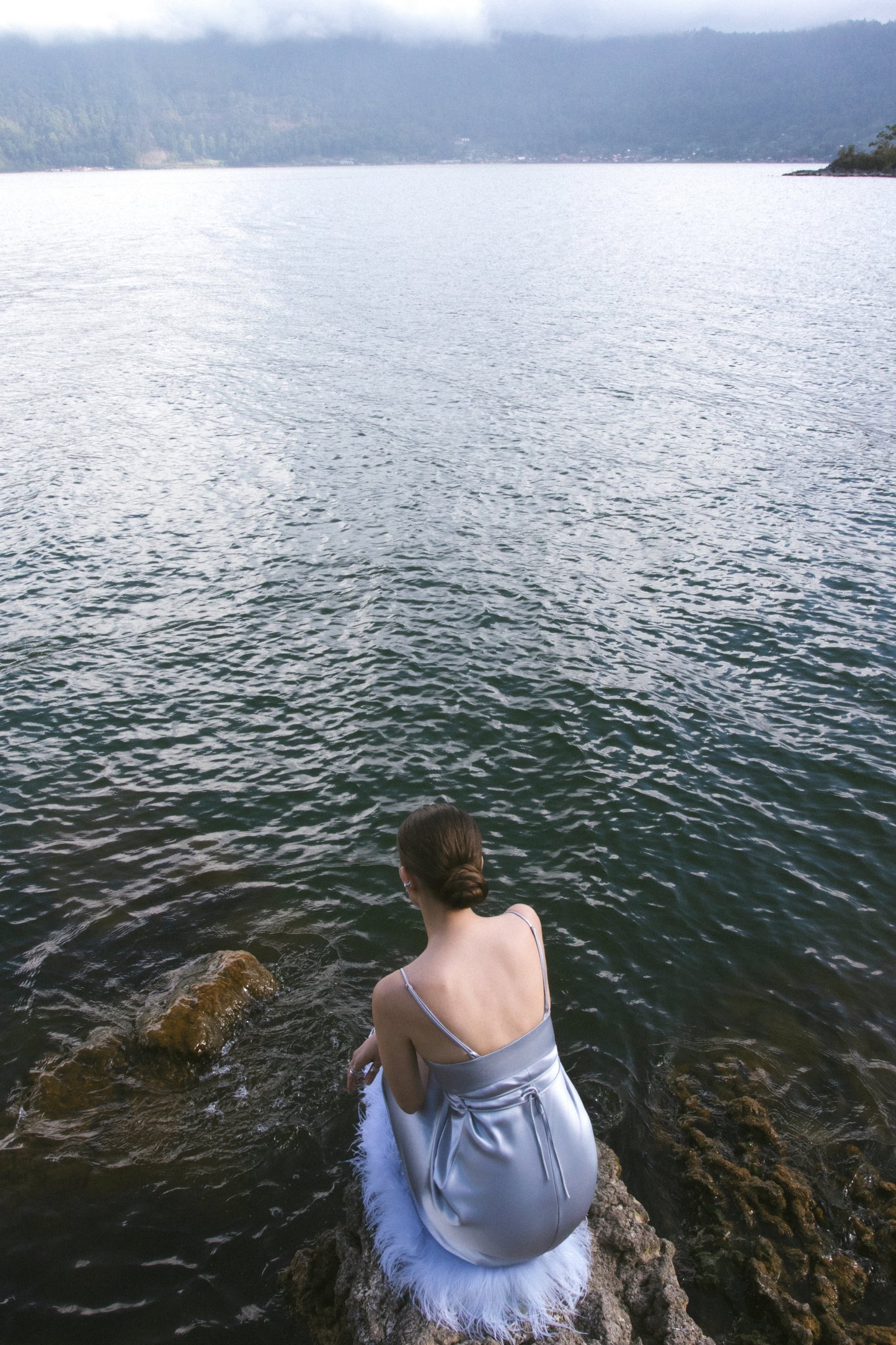 Lake Silver Slip Dress