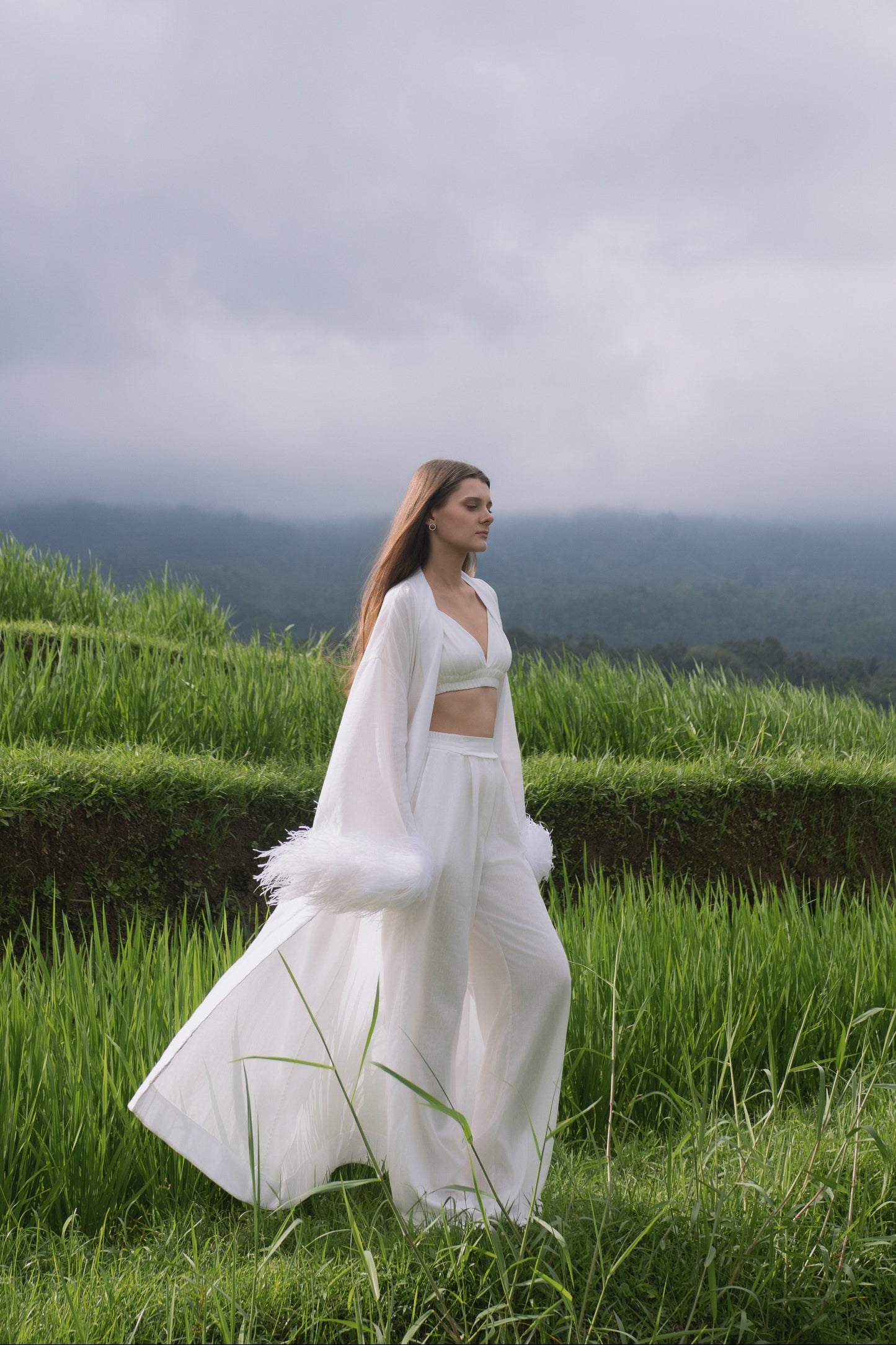 Porcelain Ivory Kimono Set