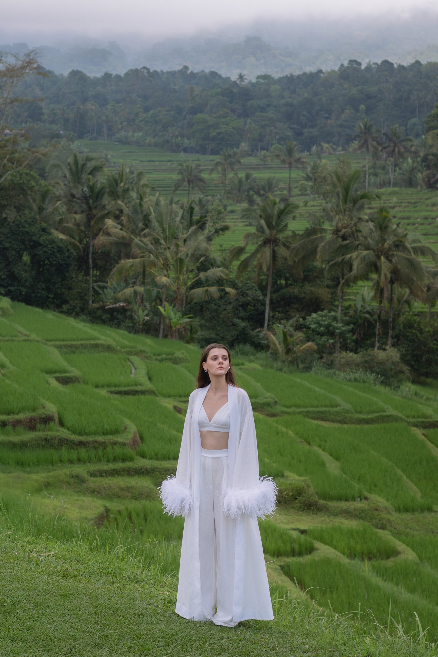 Porcelain Ivory Kimono Set