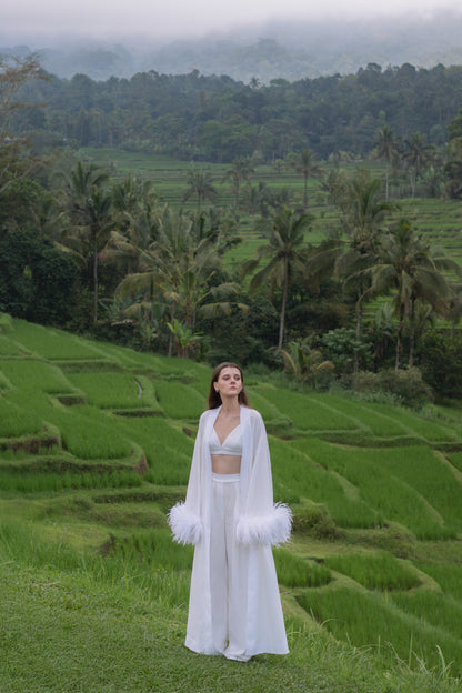 Porcelain Ivory Kimono Set