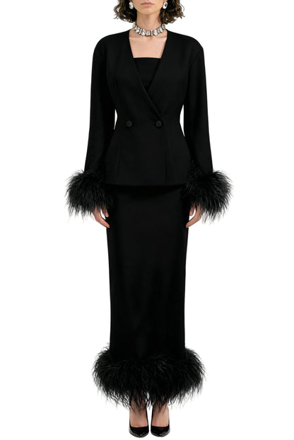 Obsidian Black Jacket Set