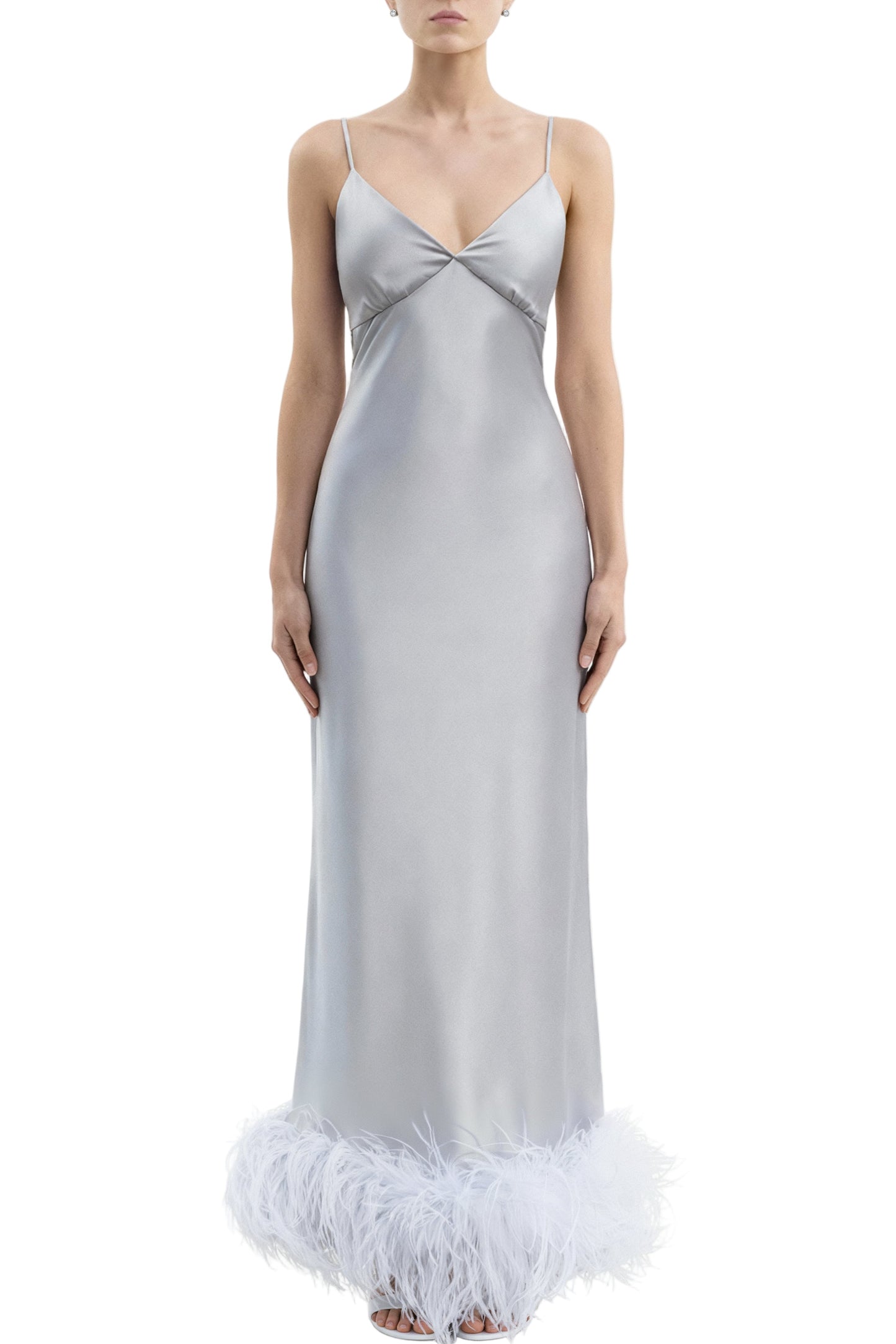Lake Silver Slip Dress