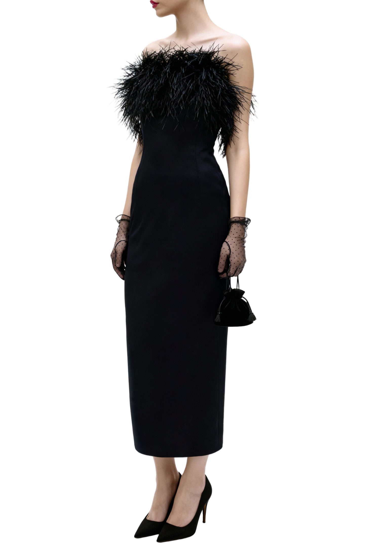 Noir Column Dress