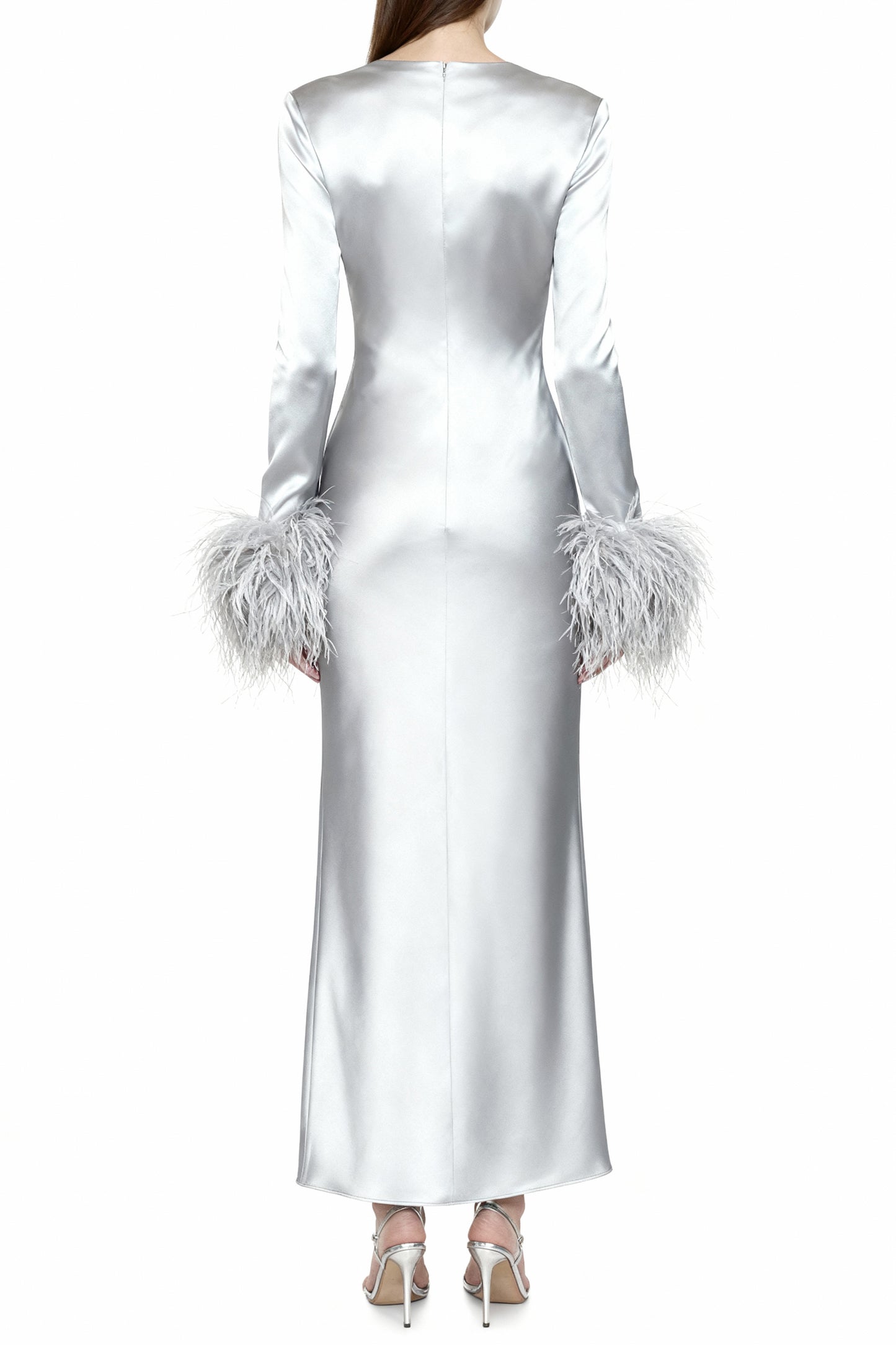 Ice Silver Bias Dress