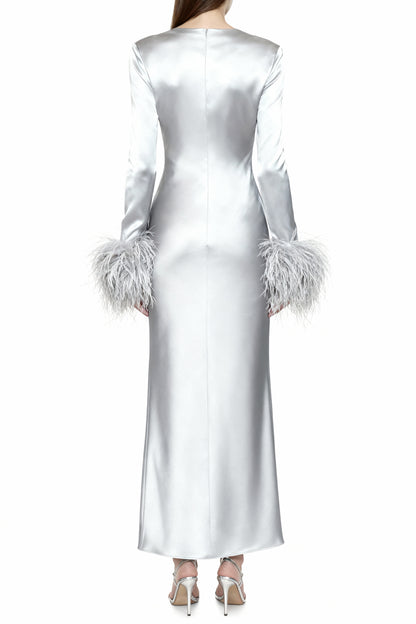 Ice Silver Bias Dress