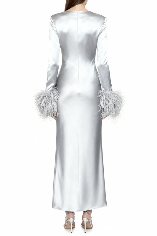 Ice Silver Bias Dress