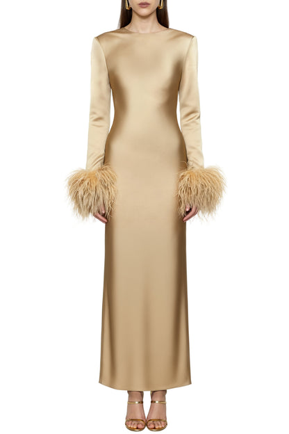 Banyan Gold Bias Dress
