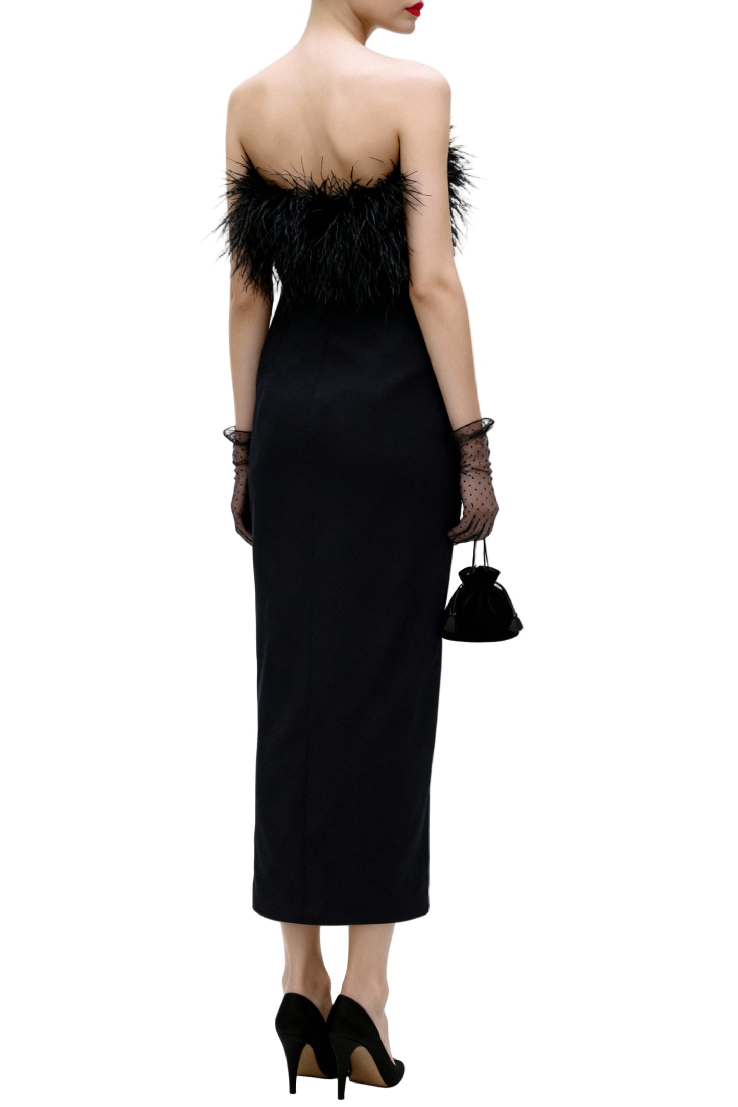 Noir Column Dress