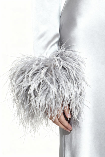 Ice Silver Bias Dress