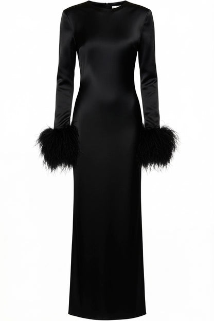 Obsidian Black Bias Dress