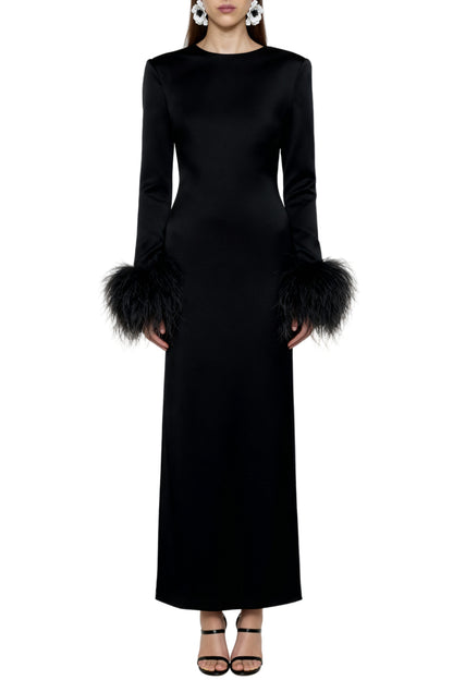 Obsidian Black Bias Dress