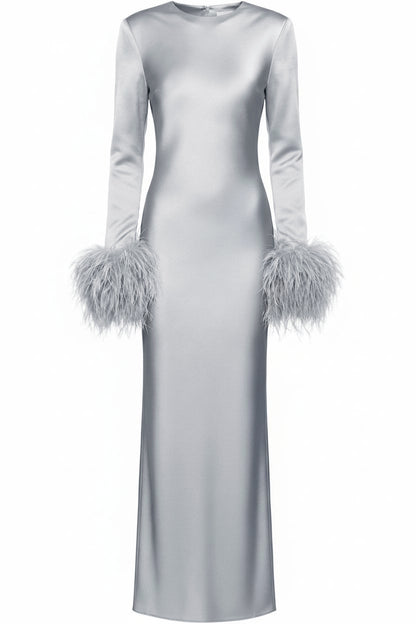 Ice Silver Bias Dress