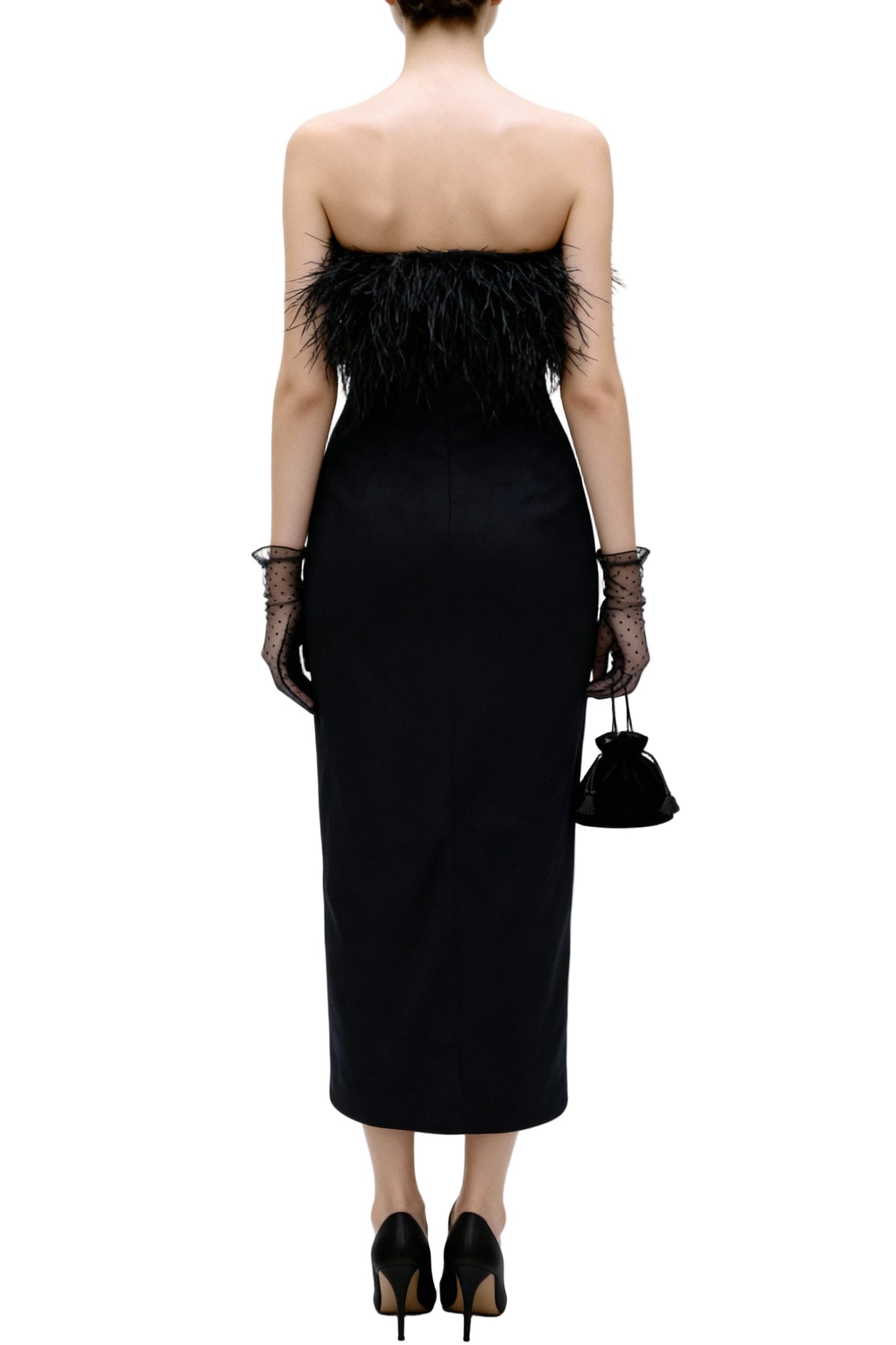 Noir Column Dress